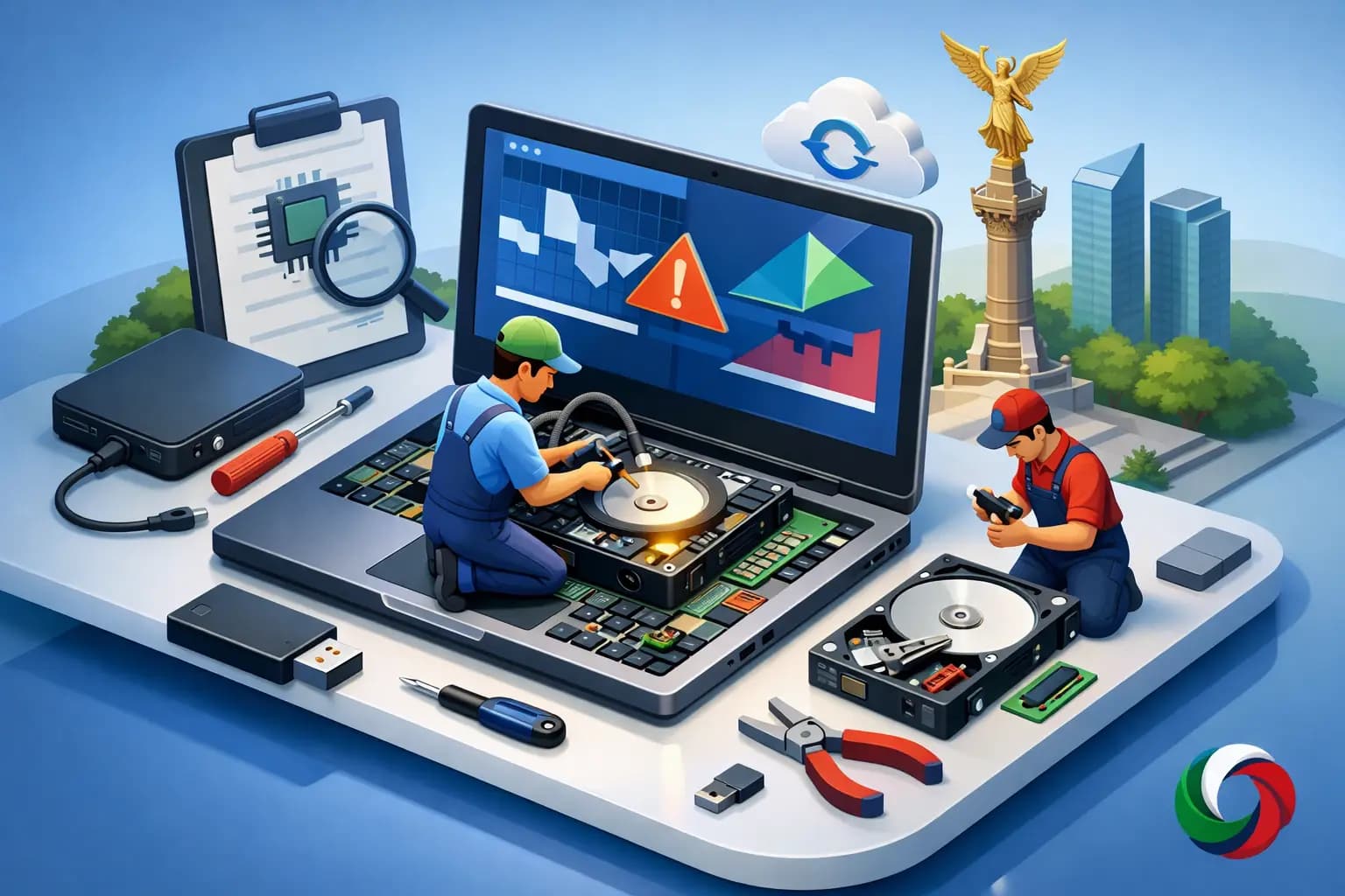Reparación de datos de laptop en México hoy