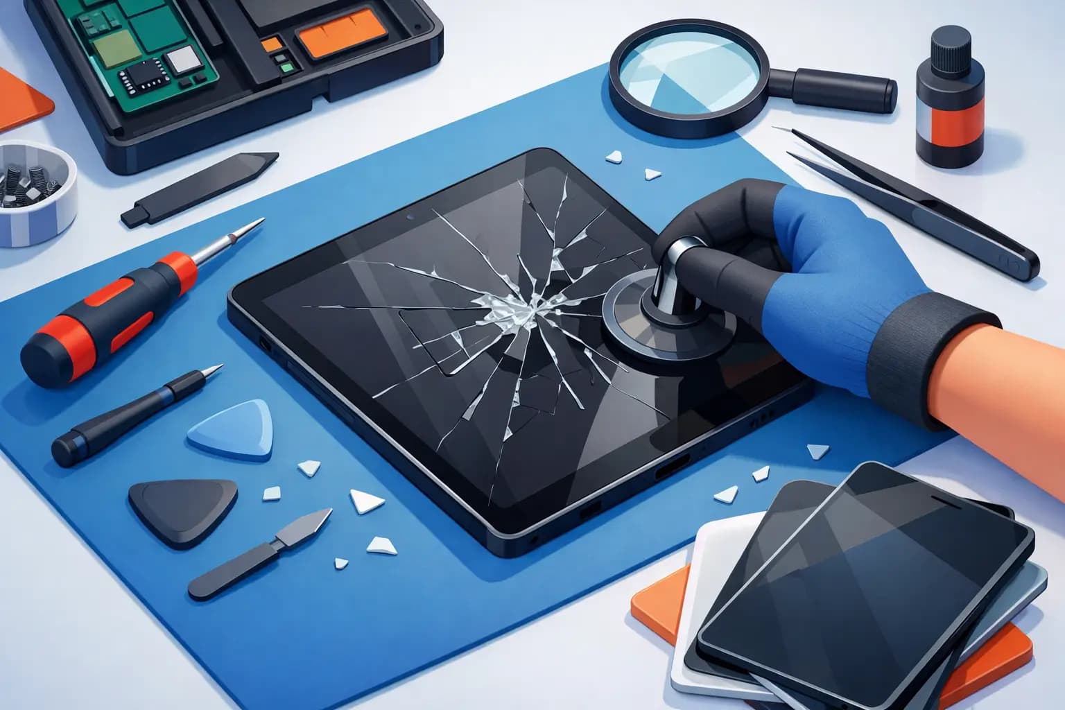 Cómo reparar pantalla tablet rota sin cometer errores