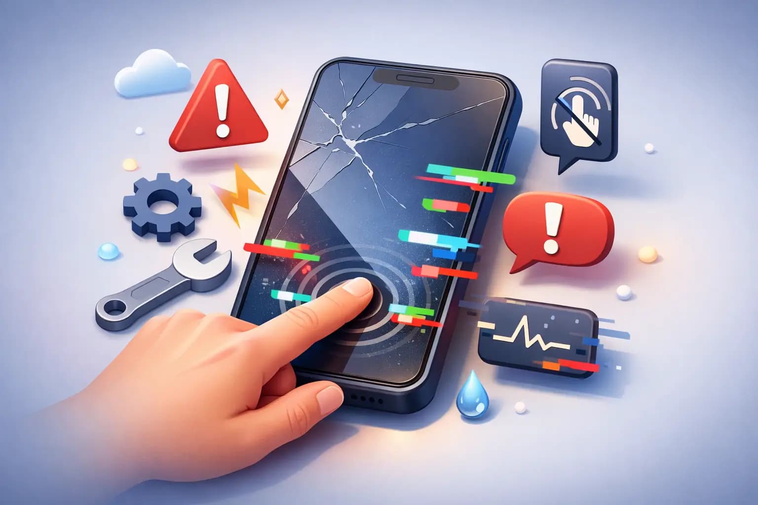 Por qué falla el touch del celular