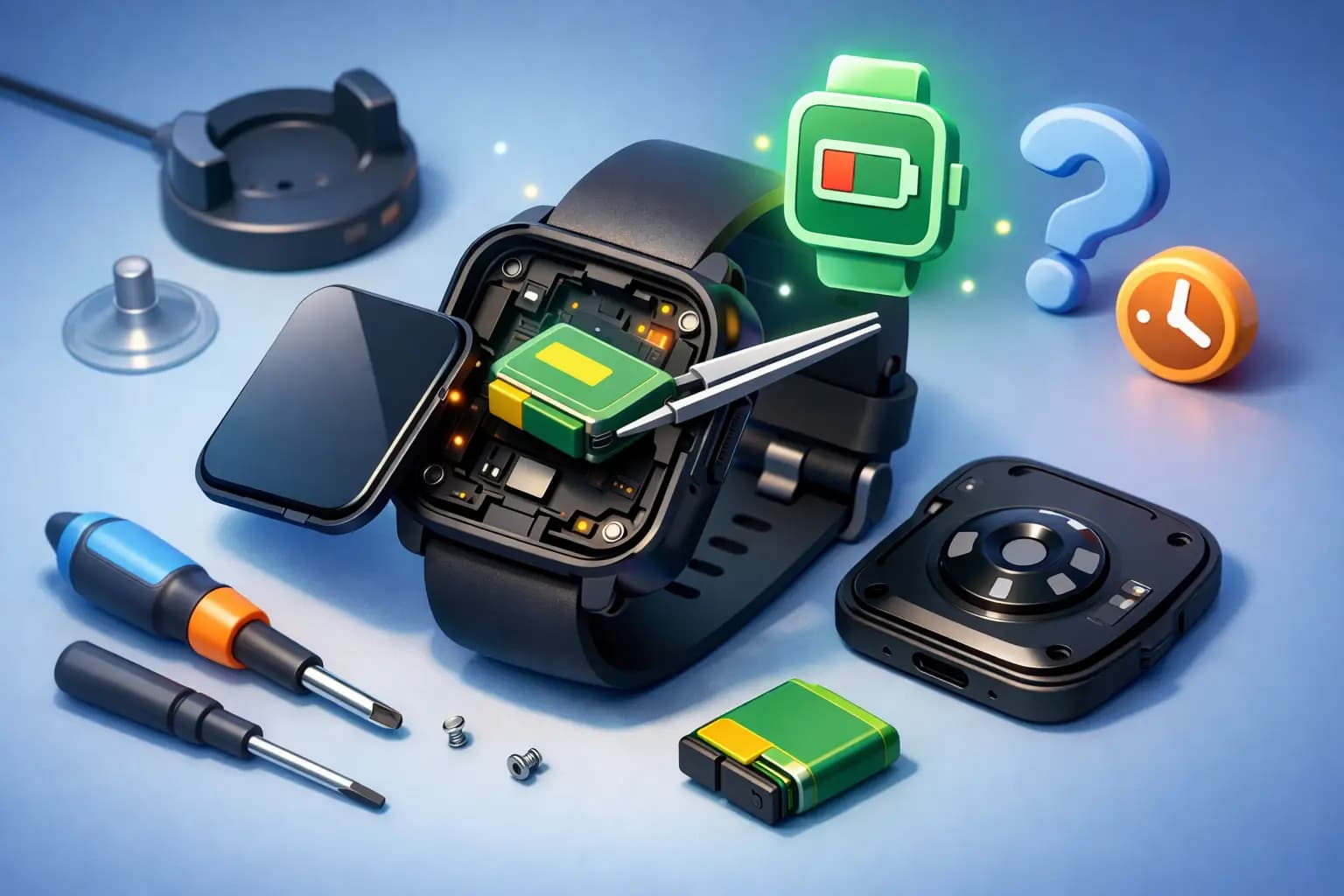 Cambiar batería de smartwatch: cuándo hacerlo
