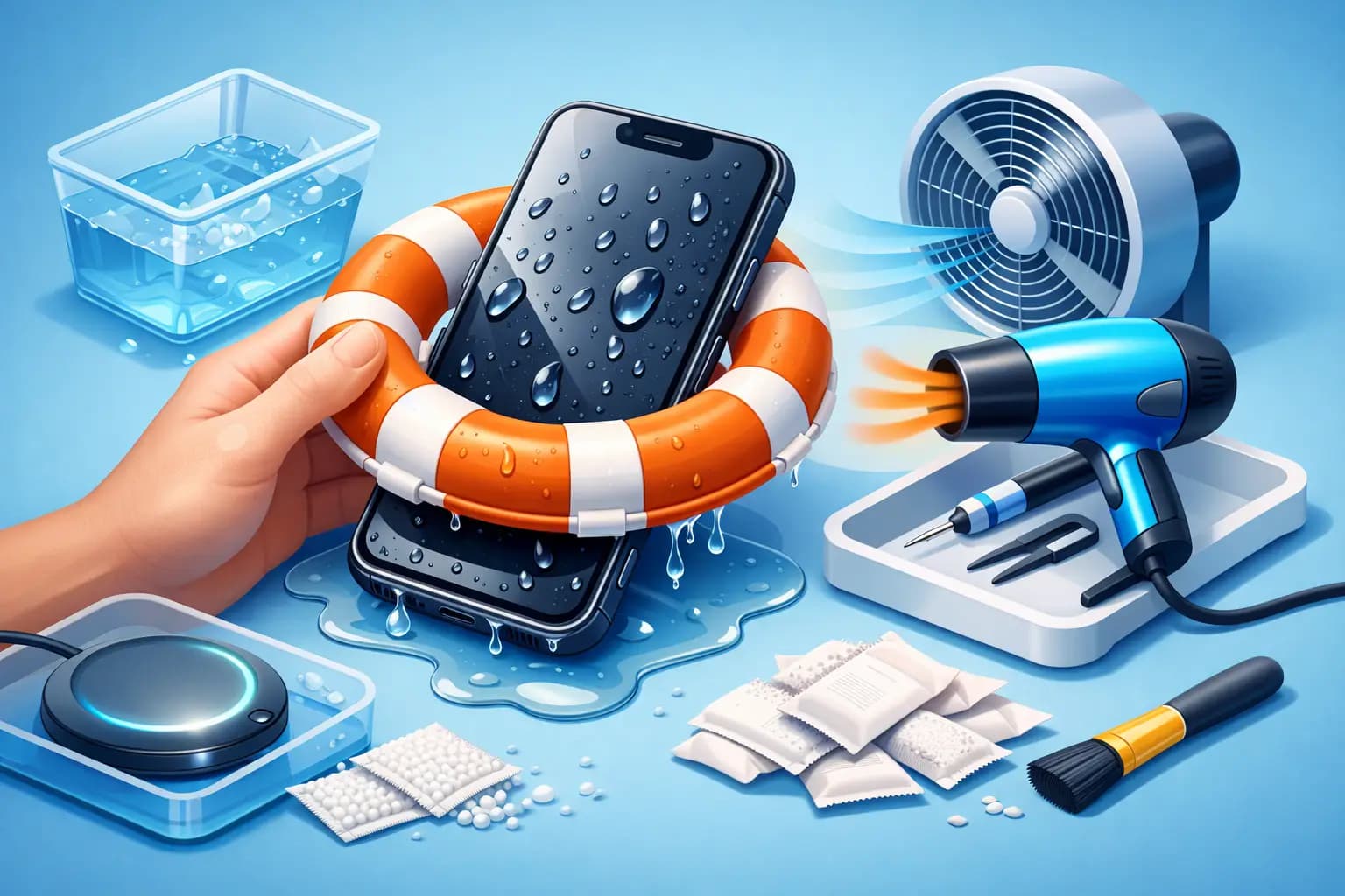 Cómo salvar celular mojado rápido y sin errores