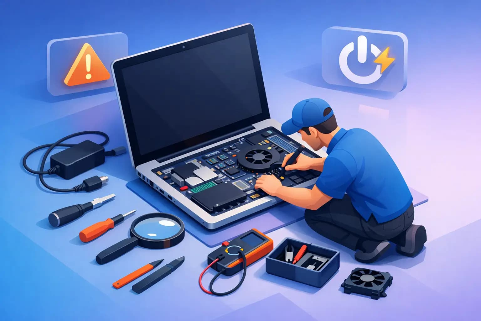 Arreglo de laptop que no enciende: qué hacer