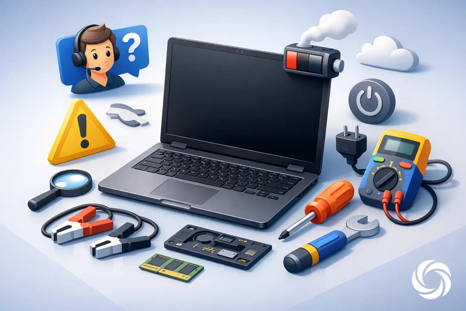 Qué hacer si tu laptop no enciende en 8 pasos