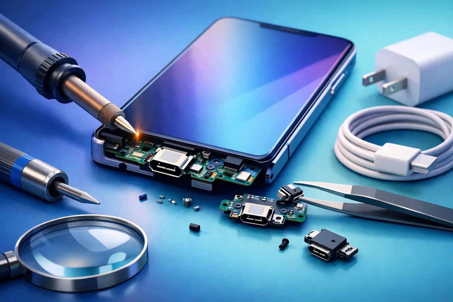Reparar puerto de carga celular: qué conviene