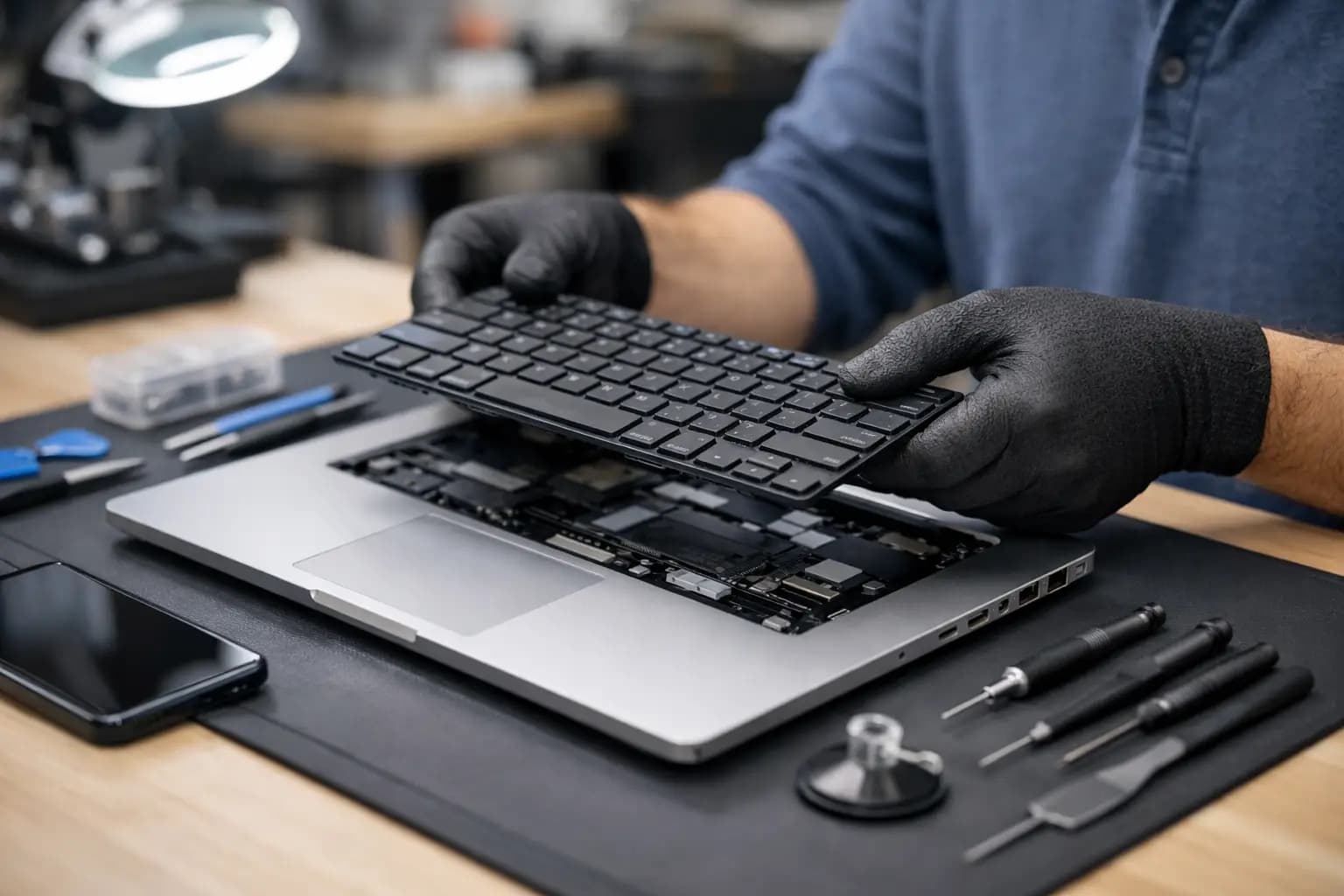 Cómo reemplazar teclado de laptop sin riesgos