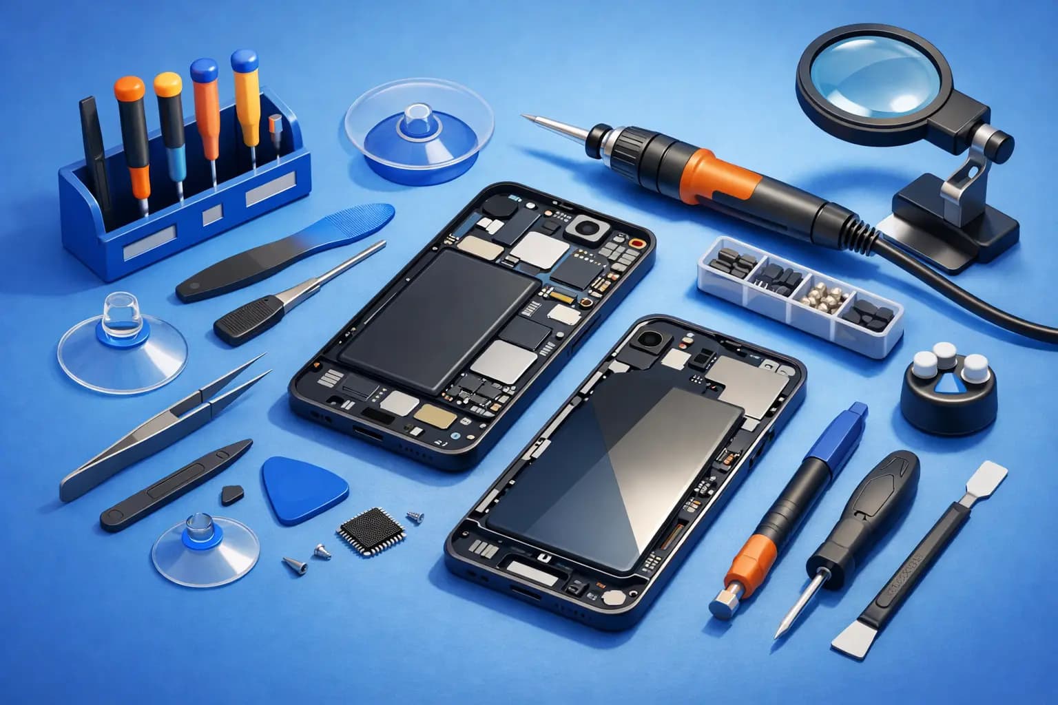 Herramientas para reparación de celulares