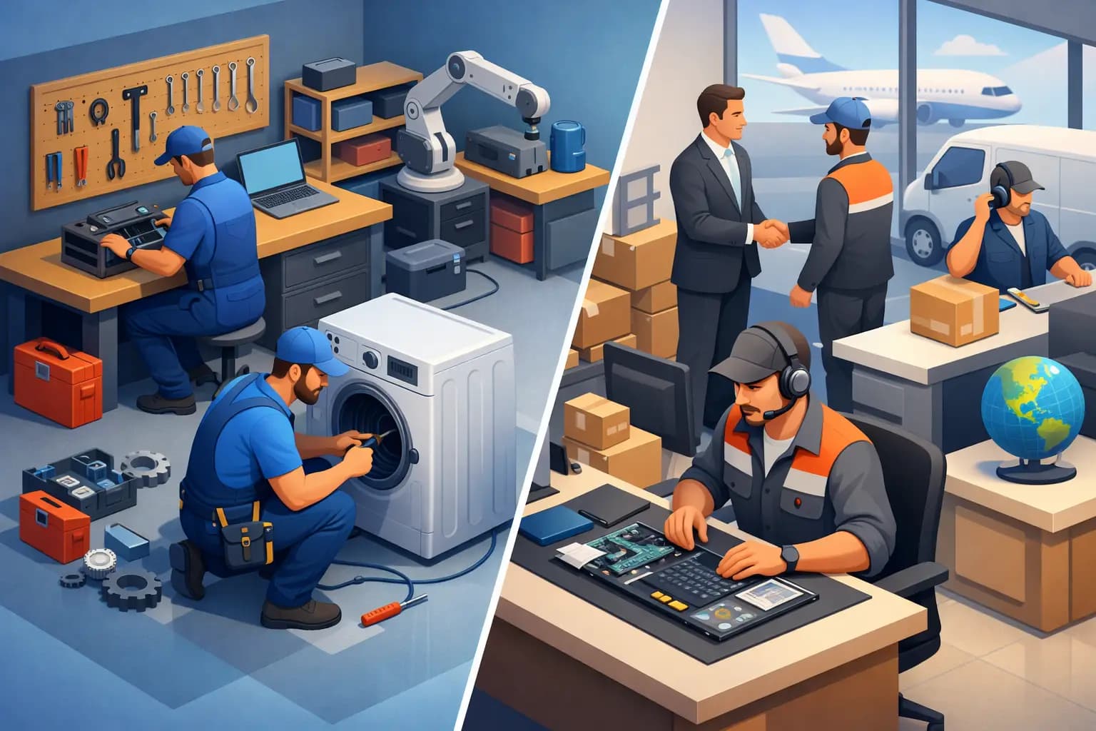 Servicio interno vs outsourcing reparaciones